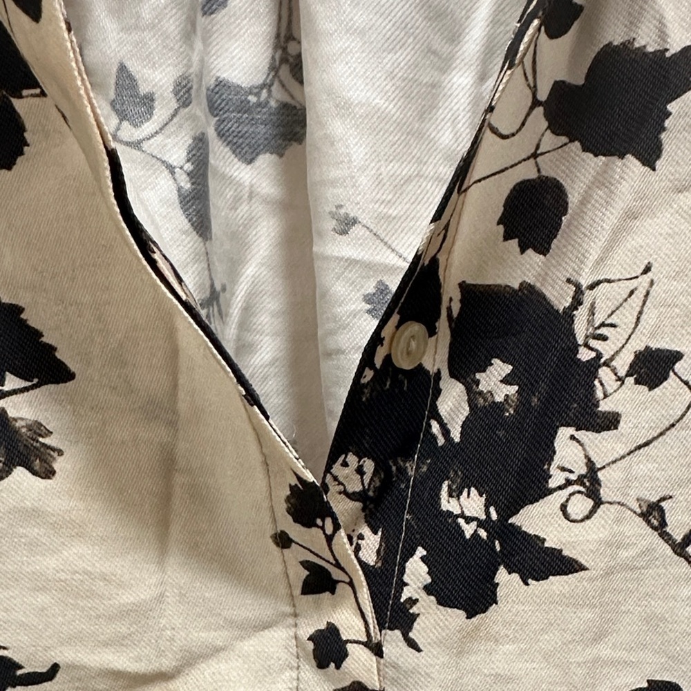 Floral Beige and Black Women's Dress - Picture 7 of 9